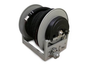 Petrochemical hose reel assembly