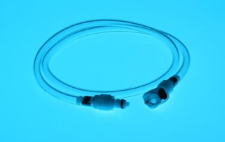 Hose for transfer of inorganic compounds in lab